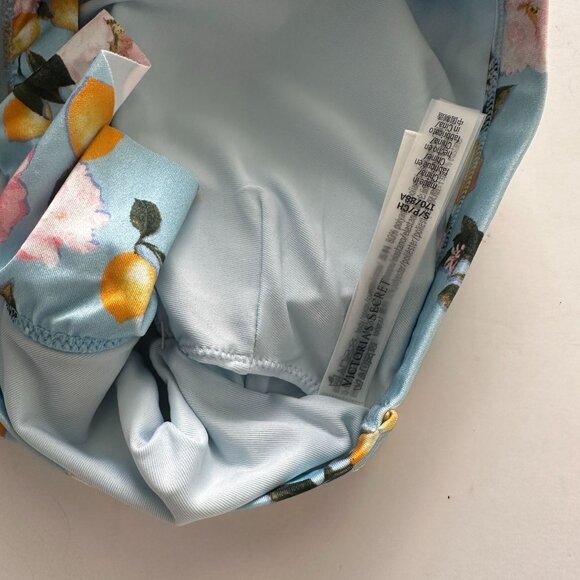 Victoria’s Secret Blue Lemon Ruffle One Shoulder Swim Top and Bottom Bikini CHEE - Picture 14 of 16